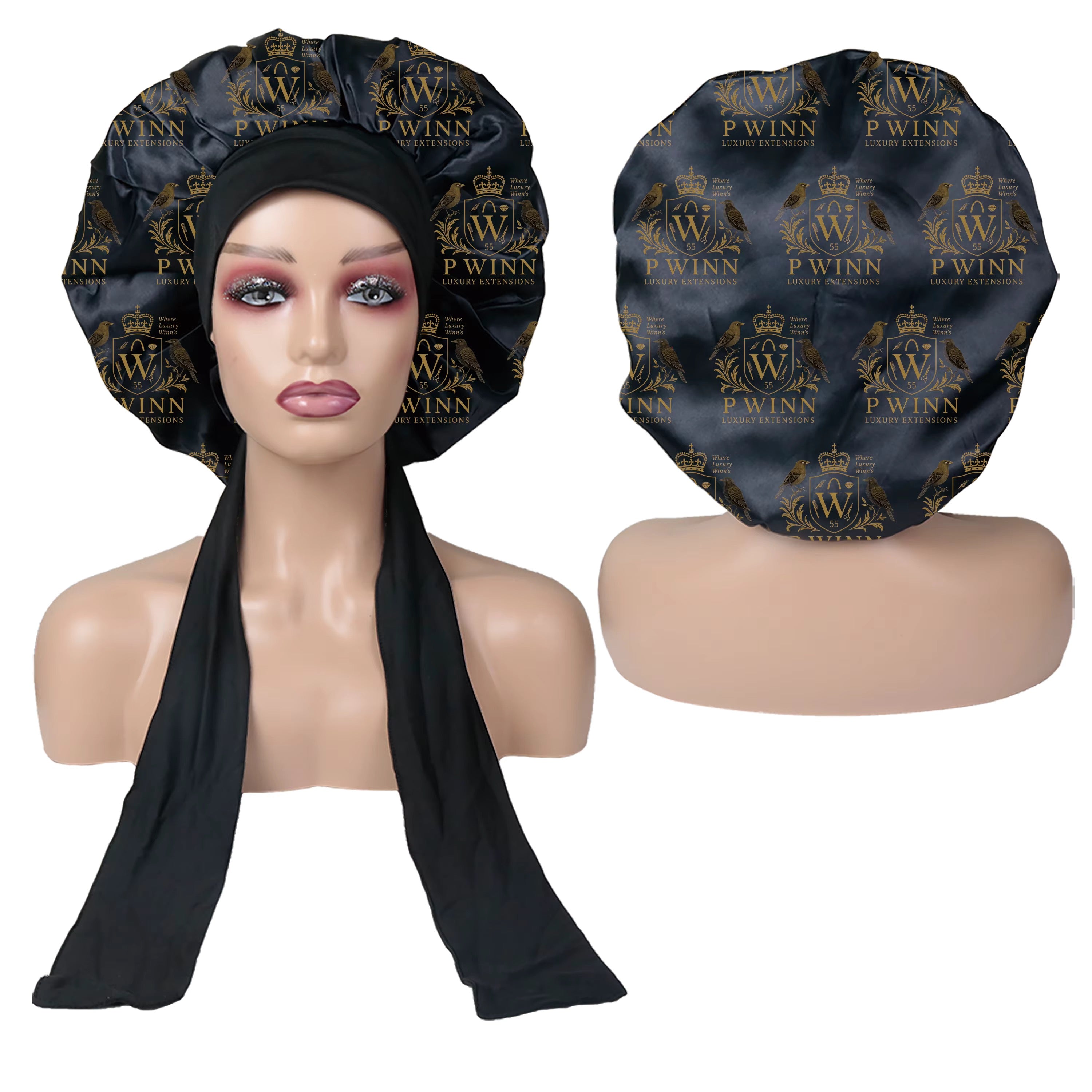 Jet Lagged Luxury Silk Hair Bonnet